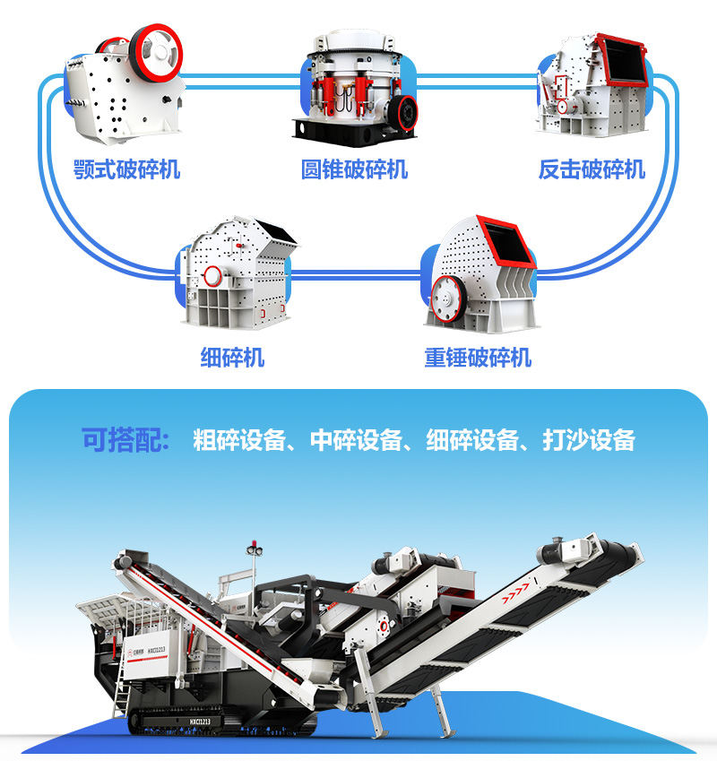 移動破碎機(jī)制砂機(jī)種類齊全